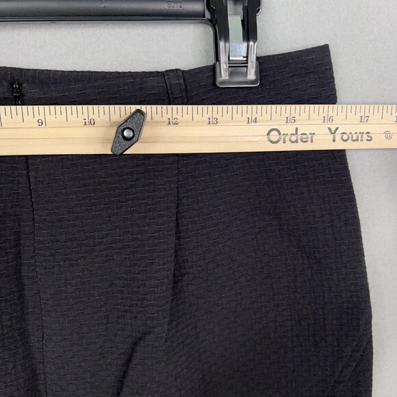 J McLaughlin Skirt Womens 10 Black Pencil Textured Minimal Career Capsule Work - Picture 10 of 14
